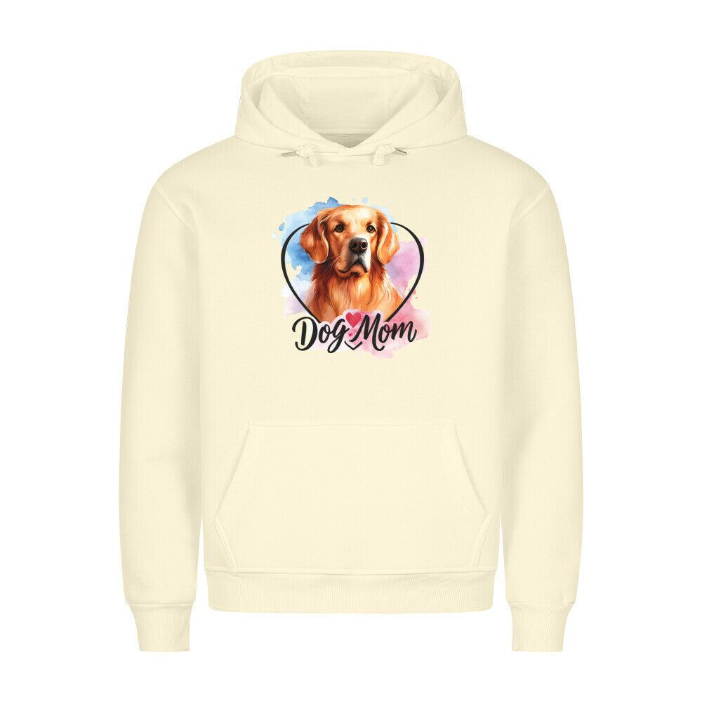 Premium Hoodie "Golden Retriever - Dog Mom" Beige – hunde-shirt.de