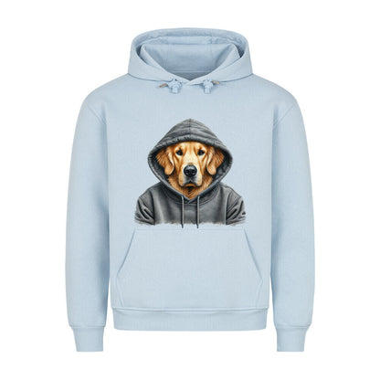 Premium Hoodie "Golden Retriever - Hooded" Babyblau – hunde-shirt.de