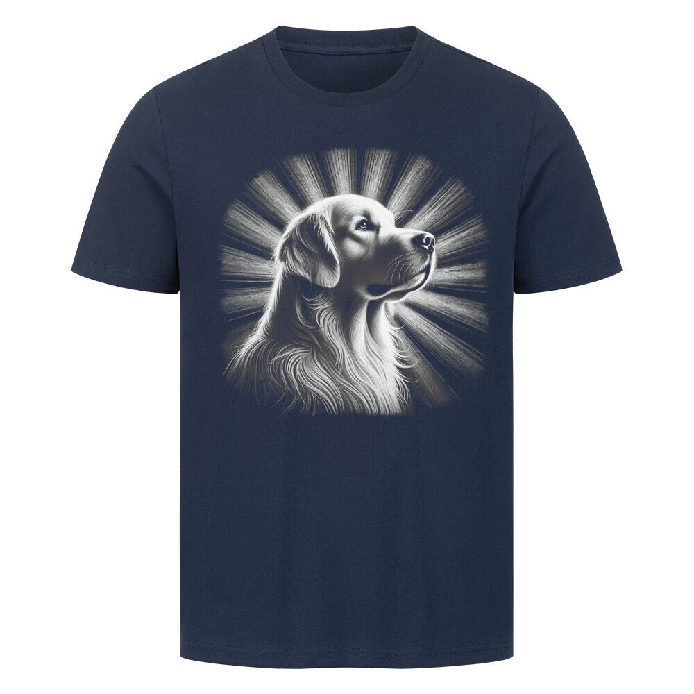 Premium T-Shirt "Golden Retriever - Shine" French Navy – hunde-shirt.de