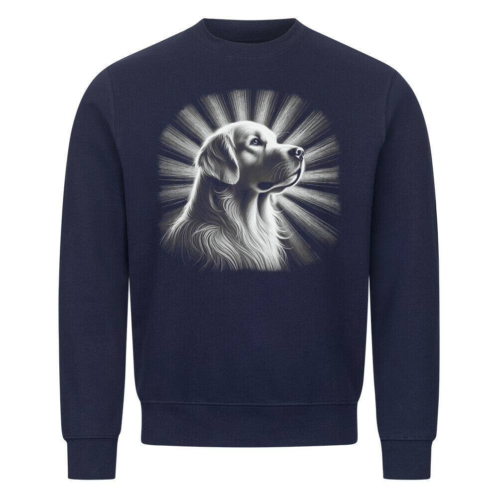 Premium Sweatshirt "Golden Retriever - Shine" Navy Blue – hunde-shirt.de