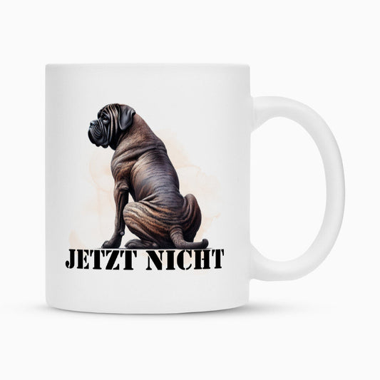 Tasse "Bullmastiff - JETZT NICHT" Weiß – hunde-shirt.de