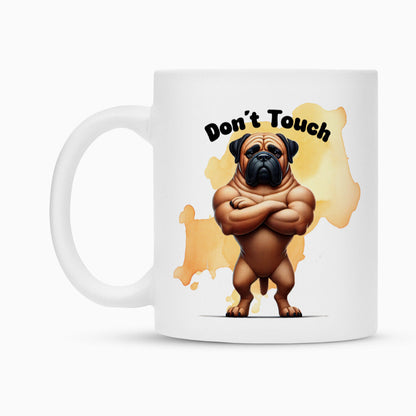 Tasse "Bullmastiff - Don´t touch" – hunde-shirt.de