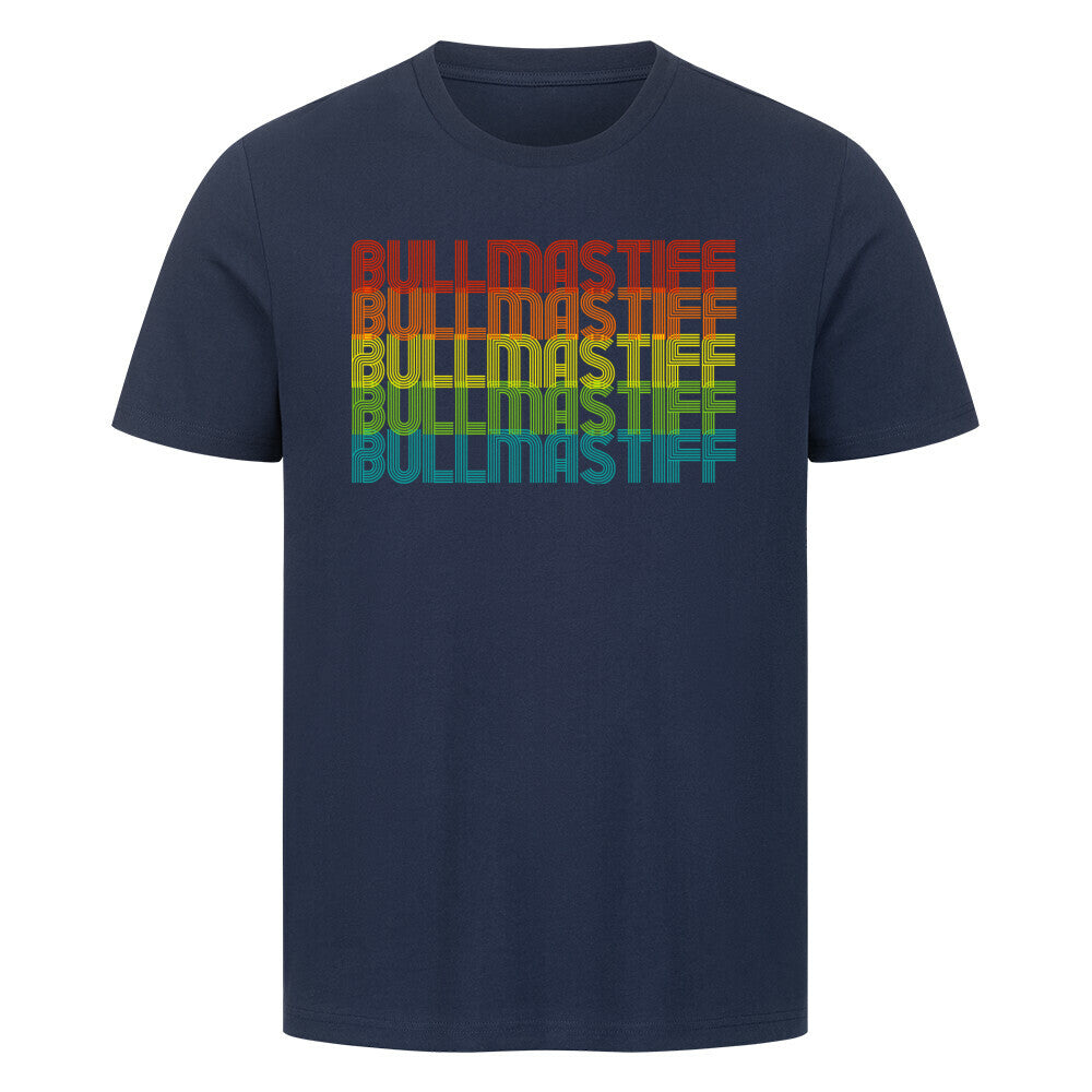 Premium T-Shirt "Bullmastiff - RETRO" French Navy – hunde-shirt.de