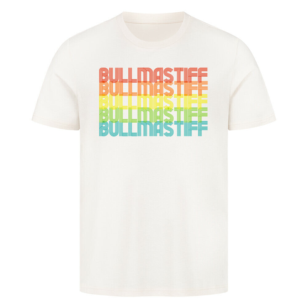 Premium T-Shirt "Bullmastiff - RETRO" Natural Raw – hunde-shirt.de