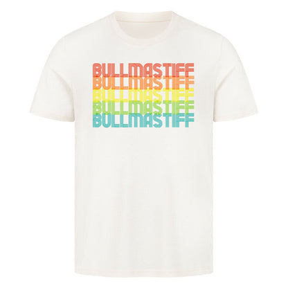 Premium T-Shirt "Bullmastiff - RETRO" Natural Raw – hunde-shirt.de
