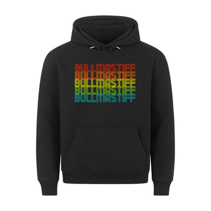 Premium Hoodie "Bullmastiff - RETRO" Schwarz – hunde-shirt.de