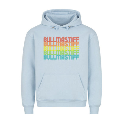 Premium Hoodie "Bullmastiff - RETRO" Babyblau – hunde-shirt.de