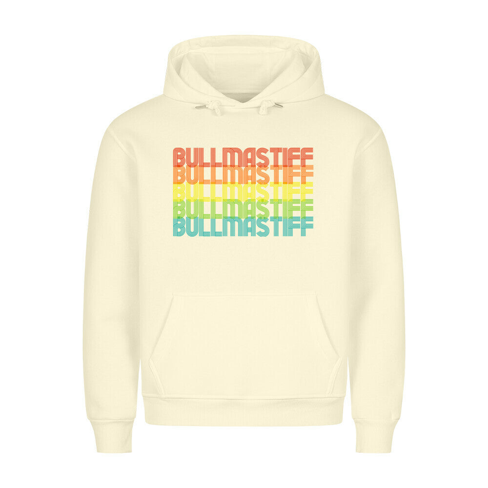 Premium Hoodie "Bullmastiff - RETRO" Beige – hunde-shirt.de