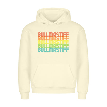 Premium Hoodie "Bullmastiff - RETRO" Beige – hunde-shirt.de