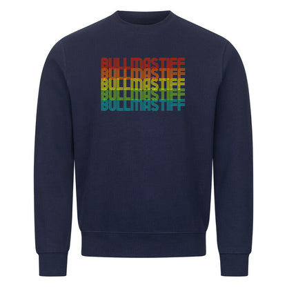 Premium Sweatshirt "Bullmastiff - RETRO" Navy Blue – hunde-shirt.de