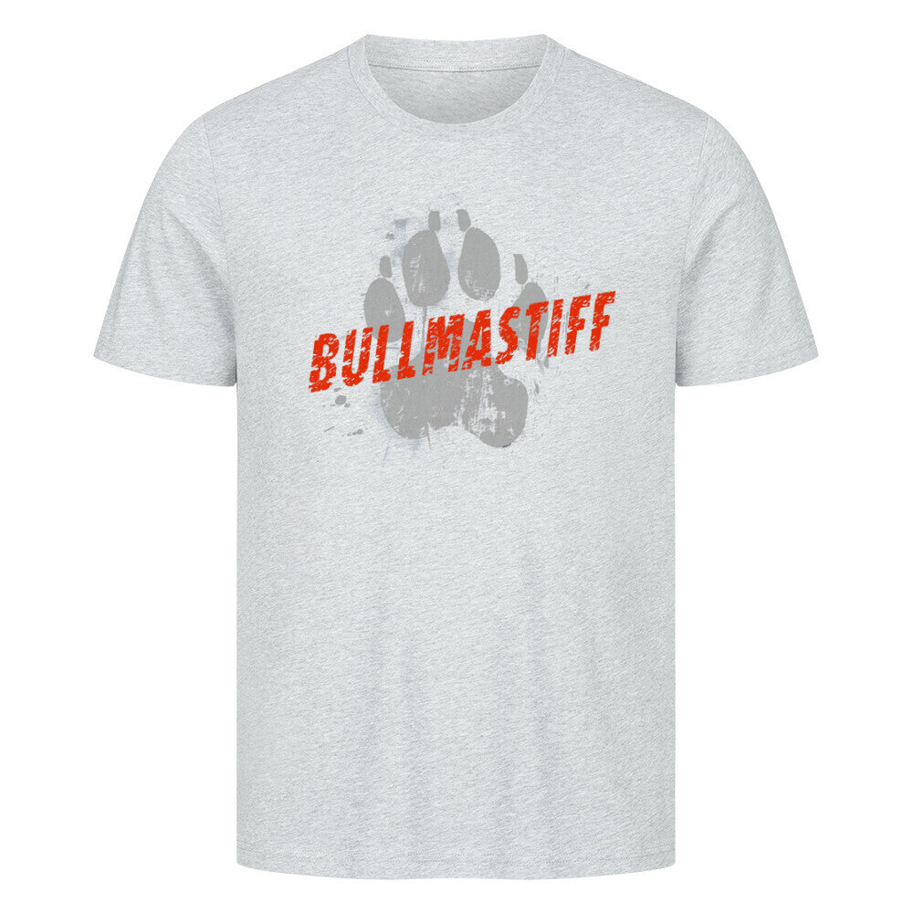 Premium T-Shirt "Bullmastiff - PAW II" Heather Grey – hunde-shirt.de