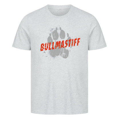 Premium T-Shirt "Bullmastiff - PAW II" Heather Grey – hunde-shirt.de