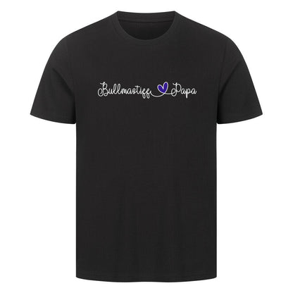 Premium T-Shirt "Bullmastiff - Papa" Schwarz – hunde-shirt.de
