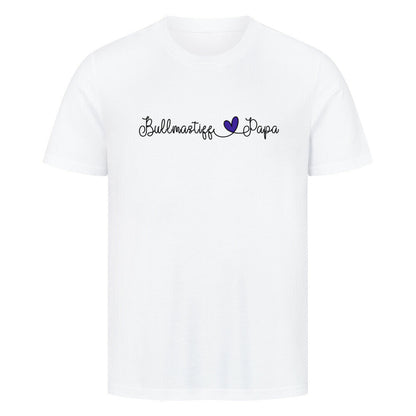 Premium T-Shirt "Bullmastiff - Papa" Weiß – hunde-shirt.de