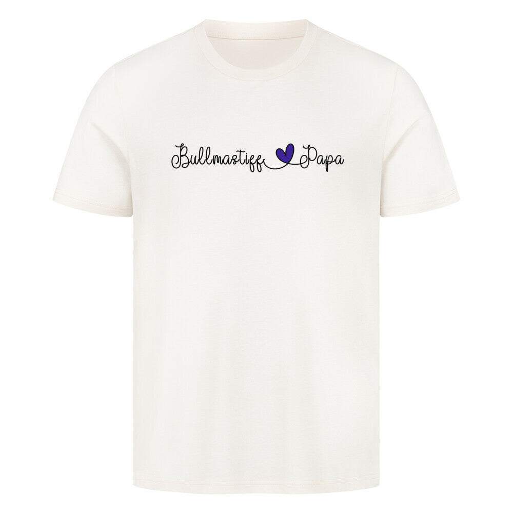 Premium T-Shirt "Bullmastiff - Papa" Natural Raw – hunde-shirt.de