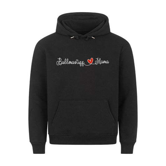 Premium Hoodie "Bullmastiff - Mama" Schwarz – hunde-shirt.de