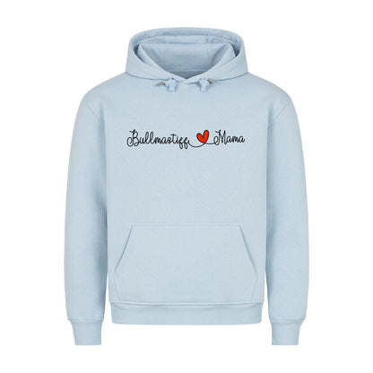 Premium Hoodie "Bullmastiff - Mama" Babyblau – hunde-shirt.de