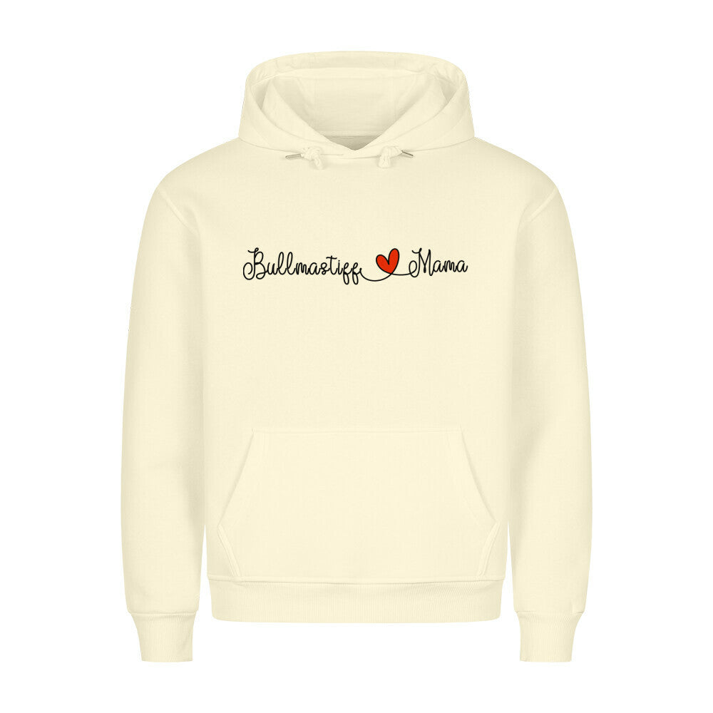Premium Hoodie "Bullmastiff - Mama" Beige – hunde-shirt.de