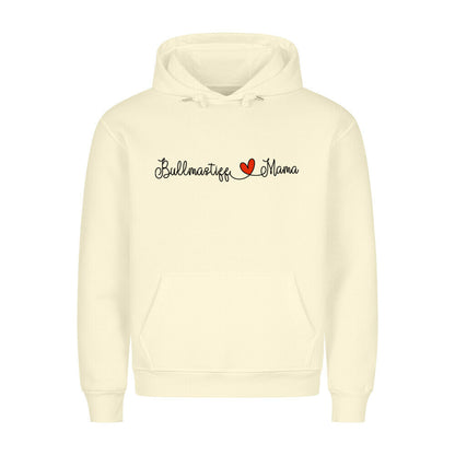 Premium Hoodie "Bullmastiff - Mama" Beige – hunde-shirt.de