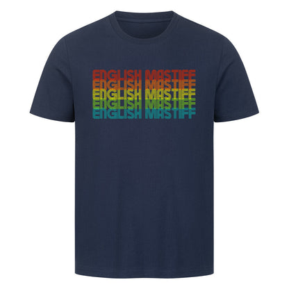 Premium T-Shirt "English Mastiff - RETRO" French Navy – hunde-shirt.de