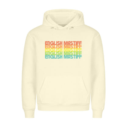 Premium Hoodie "English Mastiff - RETRO" Beige – hunde-shirt.de