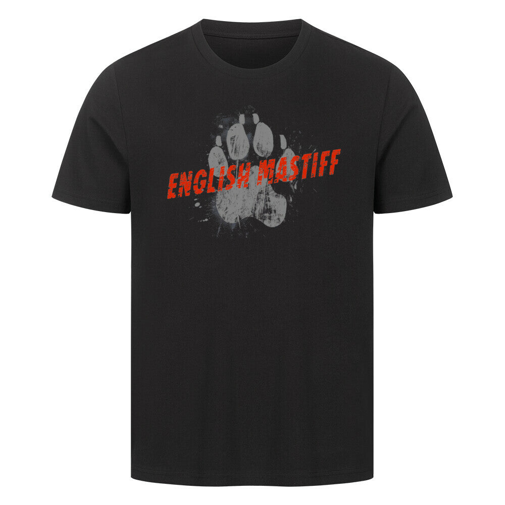 Premium T-Shirt "English Mastiff - PAW II" Schwarz – hunde-shirt.de