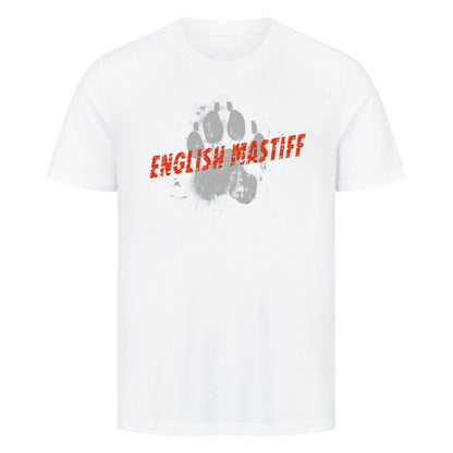 Premium T-Shirt "English Mastiff - PAW II" Weiß – hunde-shirt.de