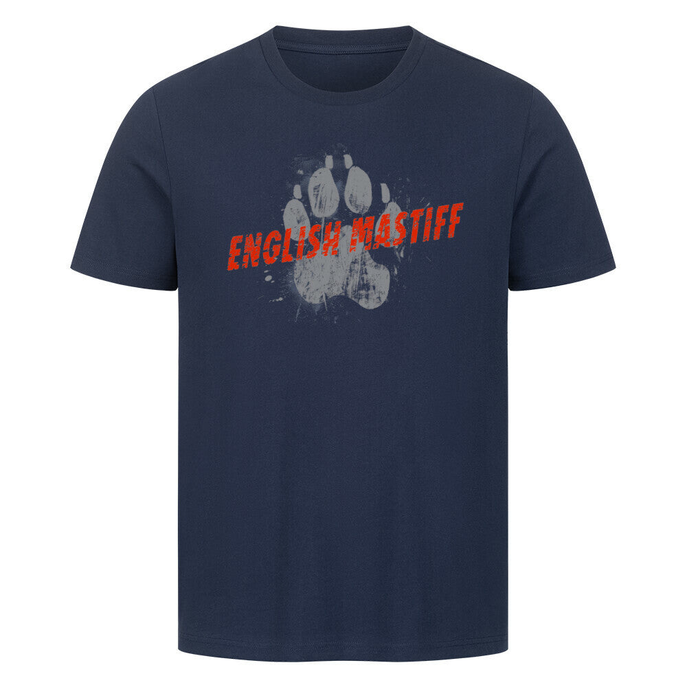 Premium T-Shirt "English Mastiff - PAW II" French Navy – hunde-shirt.de