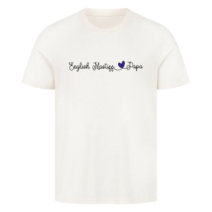 Premium T-Shirt "English Mastiff - Papa" Natural Raw – hunde-shirt.de