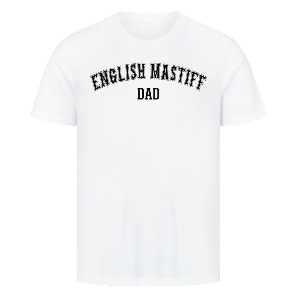 Premium T-Shirt "English Mastiff - DAD" Weiß – hunde-shirt.de