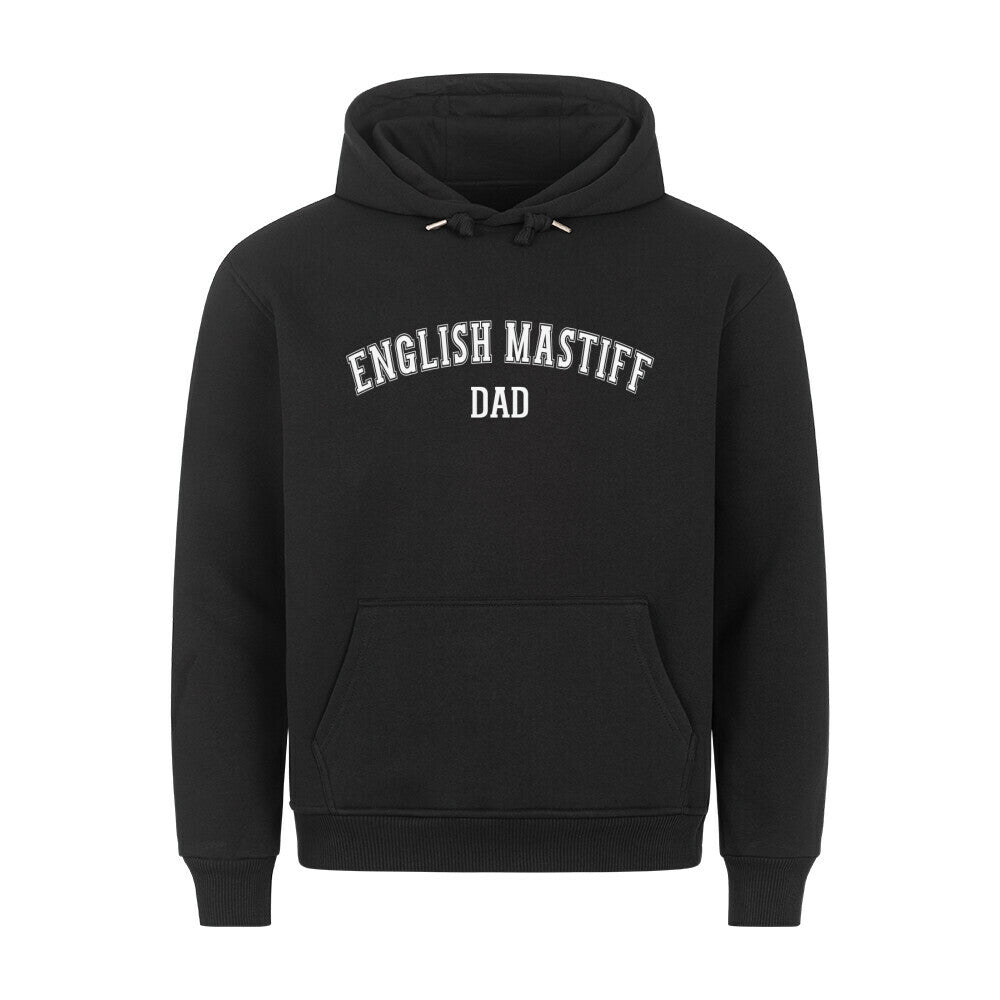 Premium Hoodie "English Mastiff - DAD" Schwarz – hunde-shirt.de