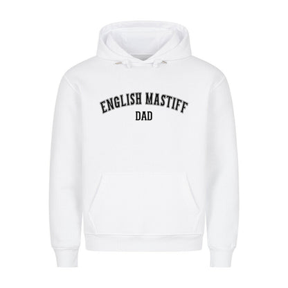 Premium Hoodie "English Mastiff - DAD" Weiß – hunde-shirt.de