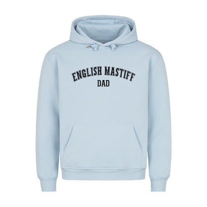 Premium Hoodie "English Mastiff - DAD" Babyblau – hunde-shirt.de