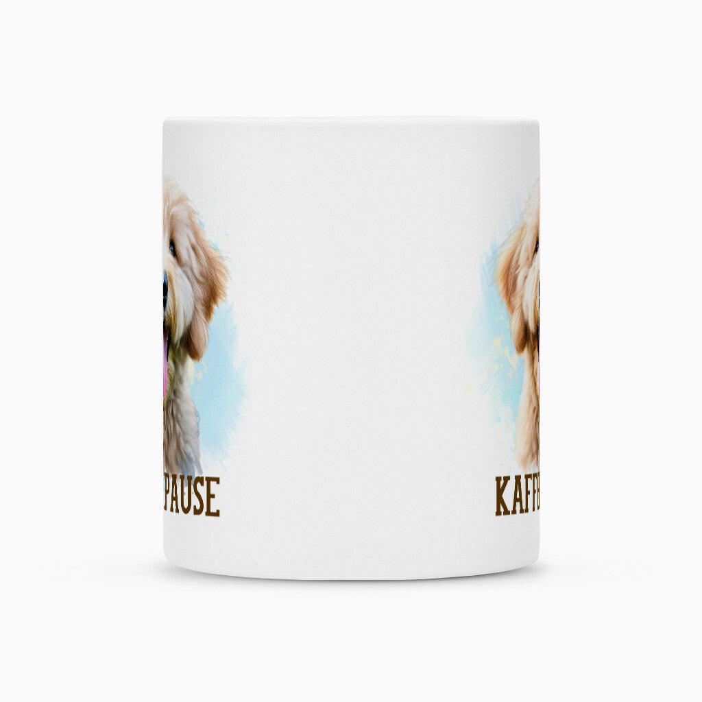 Tasse "Golden Doodle - Kaffeepause" – hunde-shirt.de