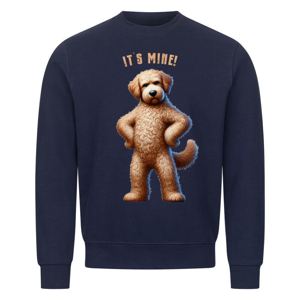 Premium Sweatshirt "Golden Doodle - It´s mine" Navy Blue – hunde-shirt.de