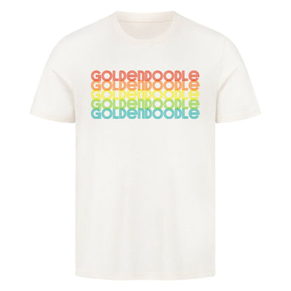 Premium T-Shirt "Golden Doodle - RETRO" Natural Raw – hunde-shirt.de