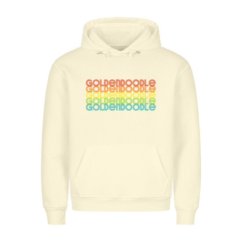 Premium Hoodie "Golden Doodle - RETRO" Beige – hunde-shirt.de