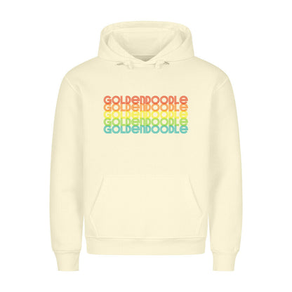 Premium Hoodie "Golden Doodle - RETRO" Beige – hunde-shirt.de