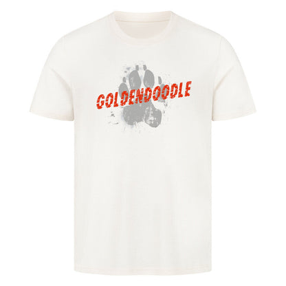 Premium T-Shirt "Golden Doodle - PAW" Natural Raw – hunde-shirt.de