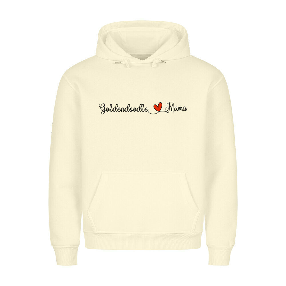 Premium Hoodie "Golden Doodle - Mama" Beige – hunde-shirt.de