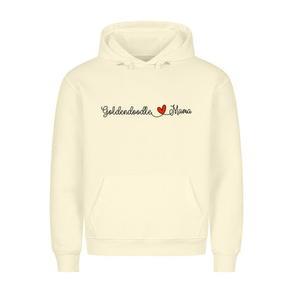 Premium Hoodie "Golden Doodle - Mama" Beige – hunde-shirt.de