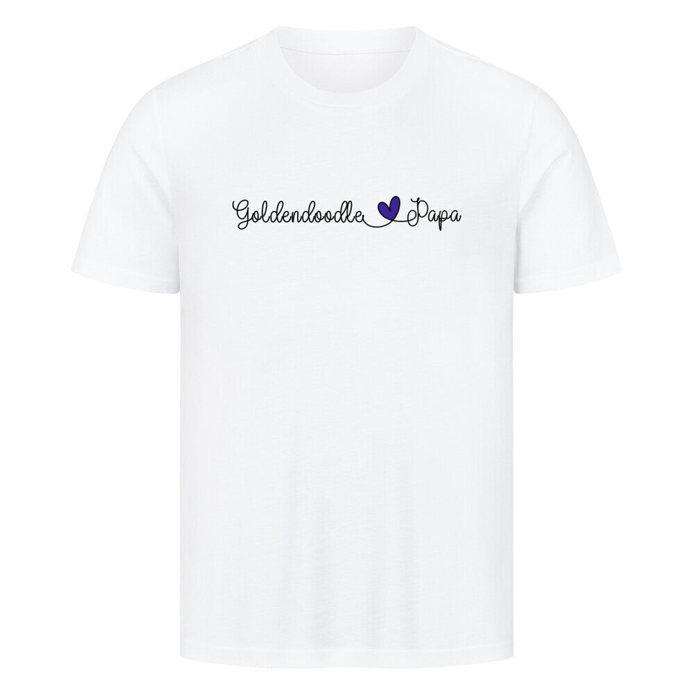 Premium T-Shirt "Golden Doodle - Papa" Weiß – hunde-shirt.de