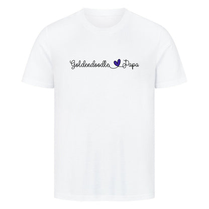 Premium T-Shirt "Golden Doodle - Papa" Weiß – hunde-shirt.de
