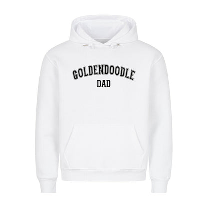 Premium Hoodie "Golden Doodle - DAD" Weiß – hunde-shirt.de