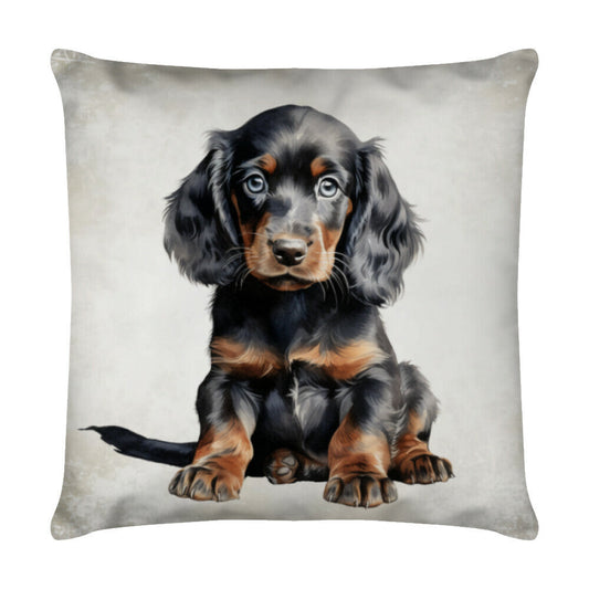 Kissen "Gordon Setter - Puppy" Weiß – hunde-shirt.de