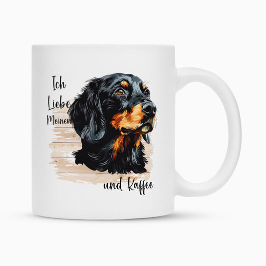 Tasse "Gordon Setter - Ich liebe..." Weiß – hunde-shirt.de