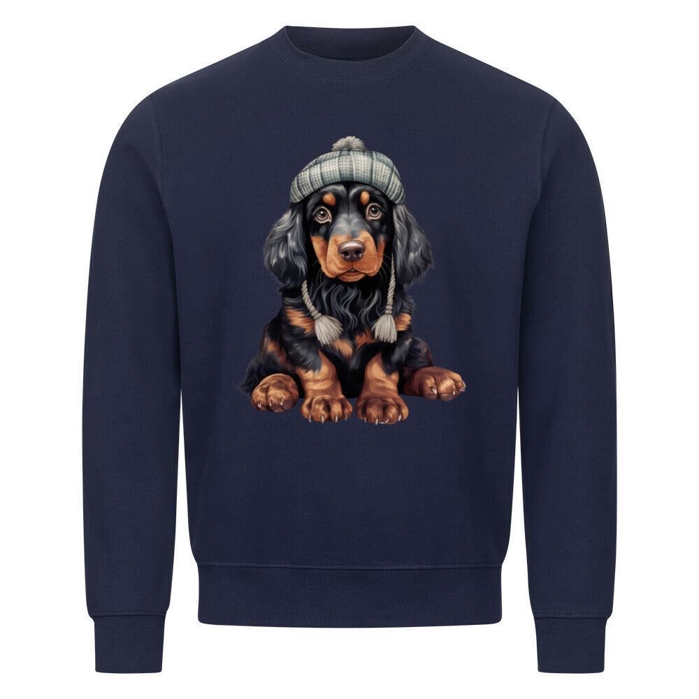 Premium Sweatshirt "Gordon Setter - Winterbub" Navy Blue – hunde-shirt.de
