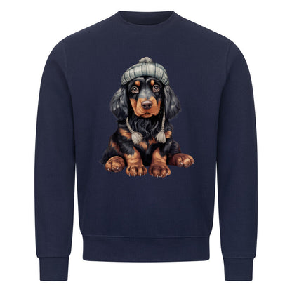 Premium Sweatshirt "Gordon Setter - Winterbub" Navy Blue – hunde-shirt.de