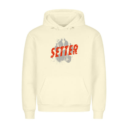 Premium Hoodie "Gordon Setter - Paw" Beige – hunde-shirt.de