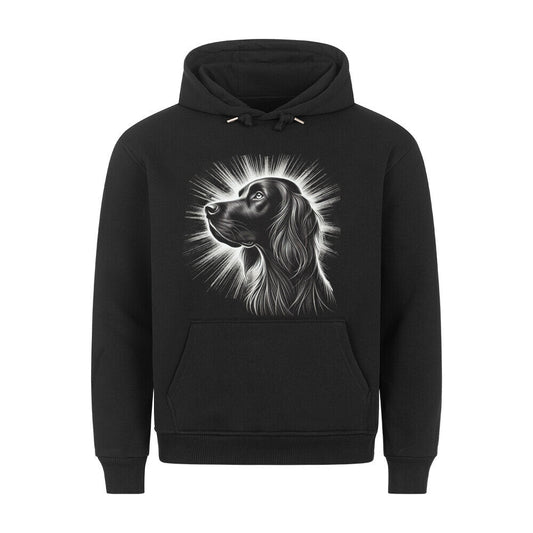 Premium Hoodie "Gordon Setter - Shine" Schwarz – hunde-shirt.de